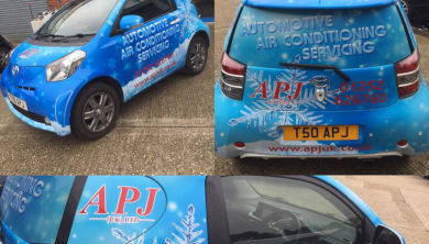 Our vans with air conditioning advertisements